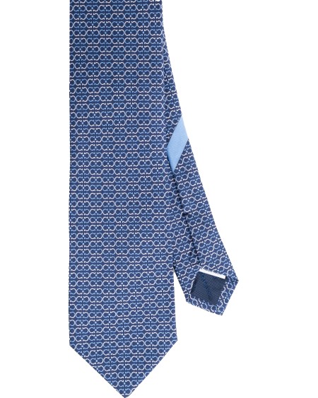 Shop SALVATORE FERRAGAMO  Cravatta: Salvatore Ferragamo cravatta in seta "Zelig".
Larghezza al fondo: 8 CM.
Composizione: 100% seta.
Made in Italy.. ZELIG-0778440